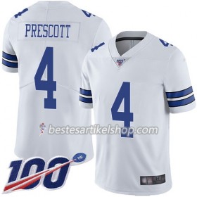 Herren Dallas Cowboys Trikot Dak Prescott 4 Nike Weiß 100th